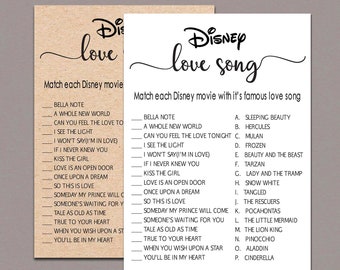 Disney appreciate tune Etsy graphic relating to Guess the Disney Movie Song Printable titled Disney delight in tune Etsy